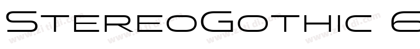 StereoGothic 600字体转换